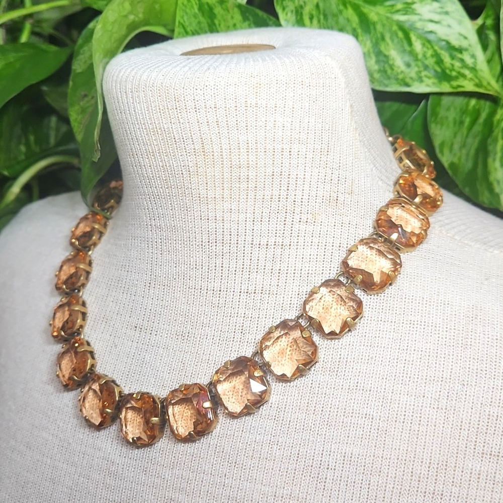 J. Crew Square Translucent Stone Infinity Stateme… - image 4